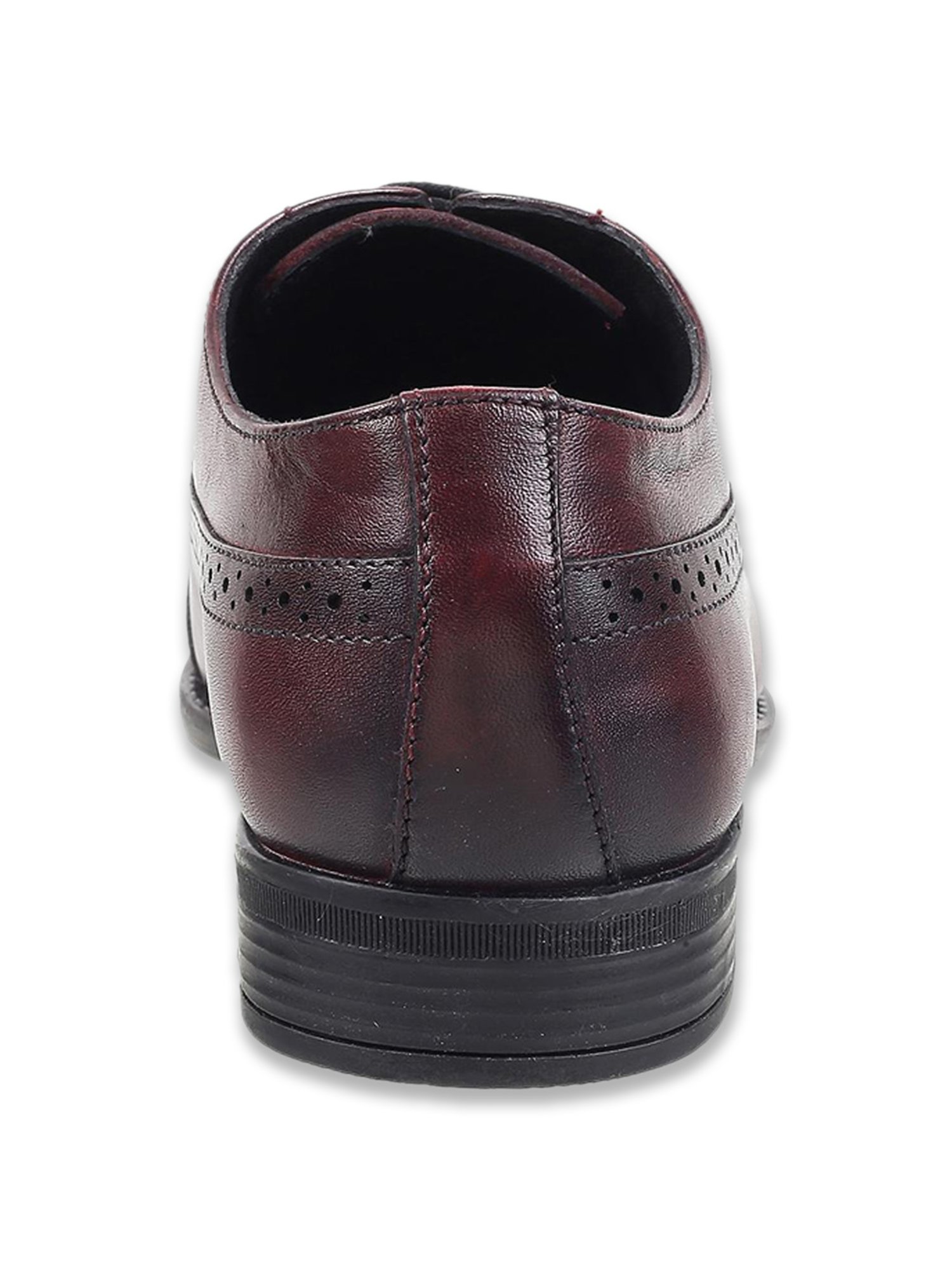 Mochi Men's Wine Oxford Shoes
