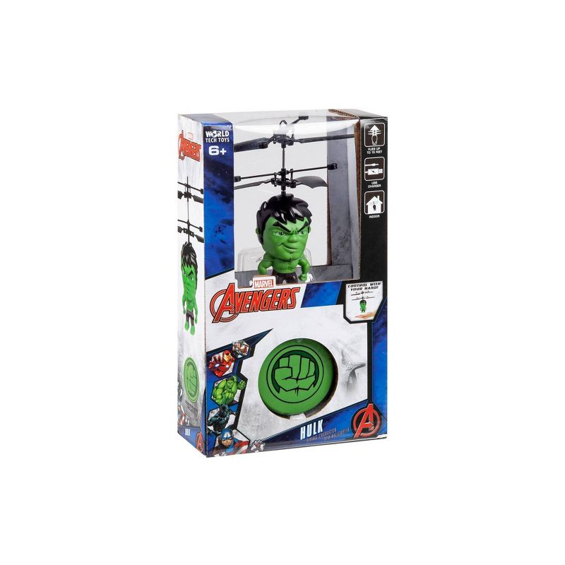 World Tech Toys Marvel 3.5" Hulk Flying Figure IR Helicopter