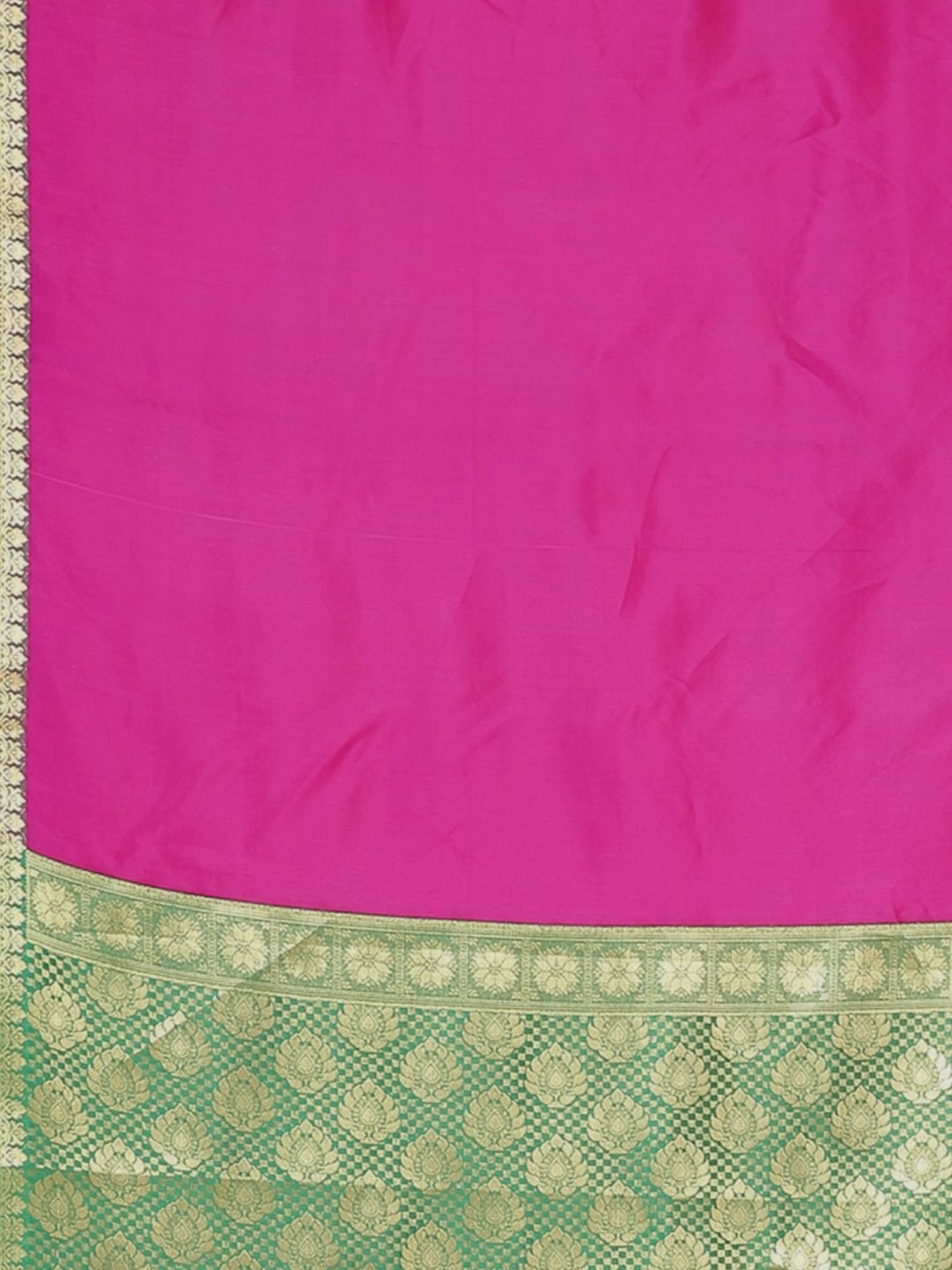 Banarasi Silk Works Pink Woven Saree With Unstitched Blouse