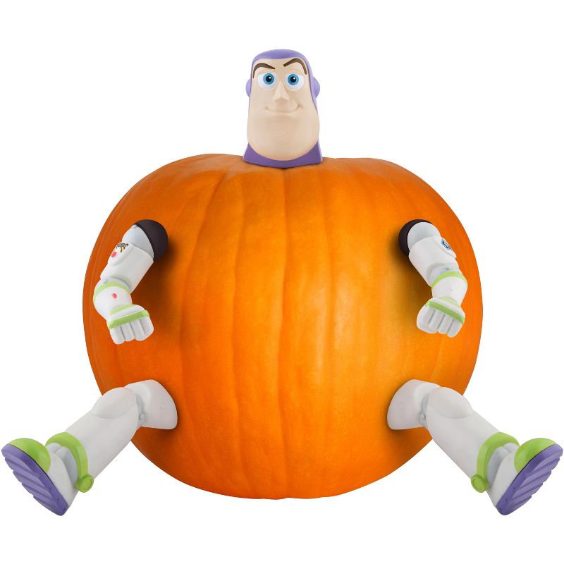 Gemmy Pumpkin Push Ins Buzz Lightyear Disney, white