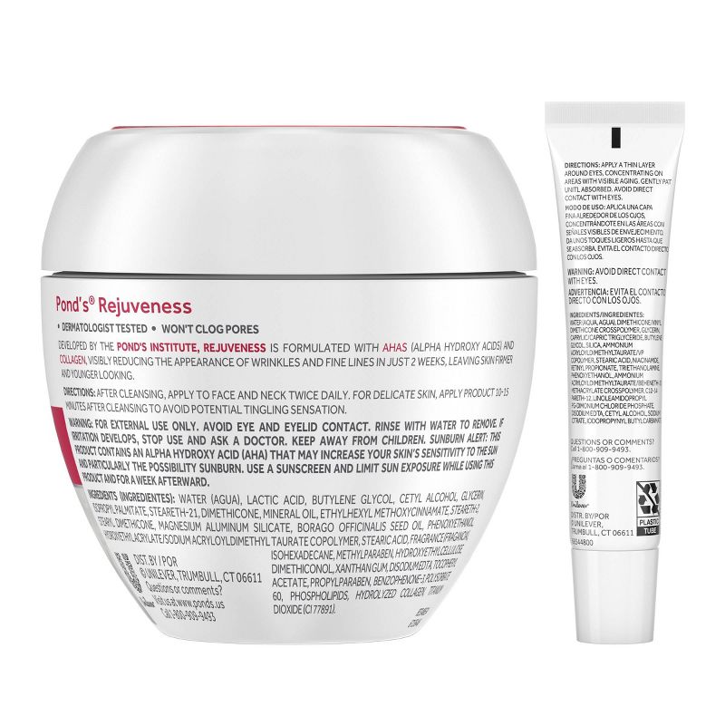 Pond's Eye Cream and Rejuvenating Anti-Wrinkle Cream Set - 2ct