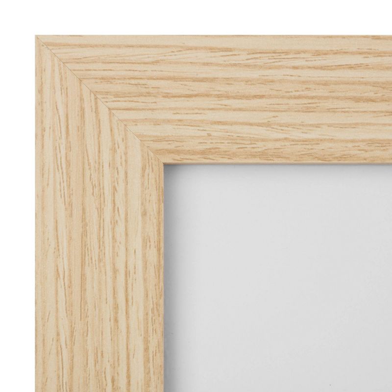28" x 40" Matted to 4" x 6" Wood Collage Picture Frame Natural - Gallery Solutions