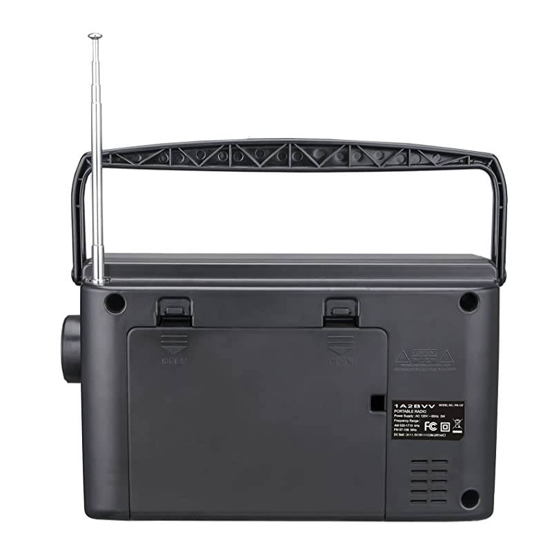 AMFM Portable Radio Local Current 120V or Dry Battery Operated Battery not Included