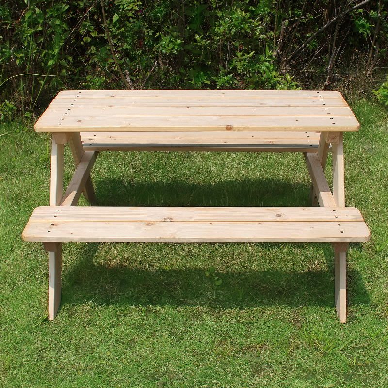 Rectangle Wooden Kids Picnic Table - Merry Products