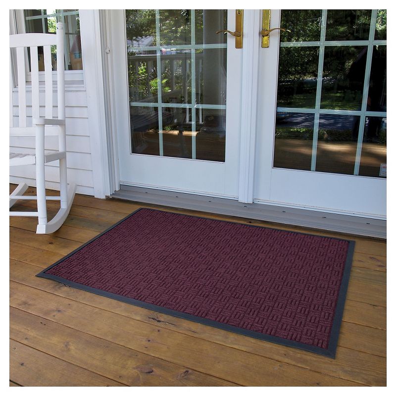 Burgundy Solid Doormat - (4'X6') - HomeTrax