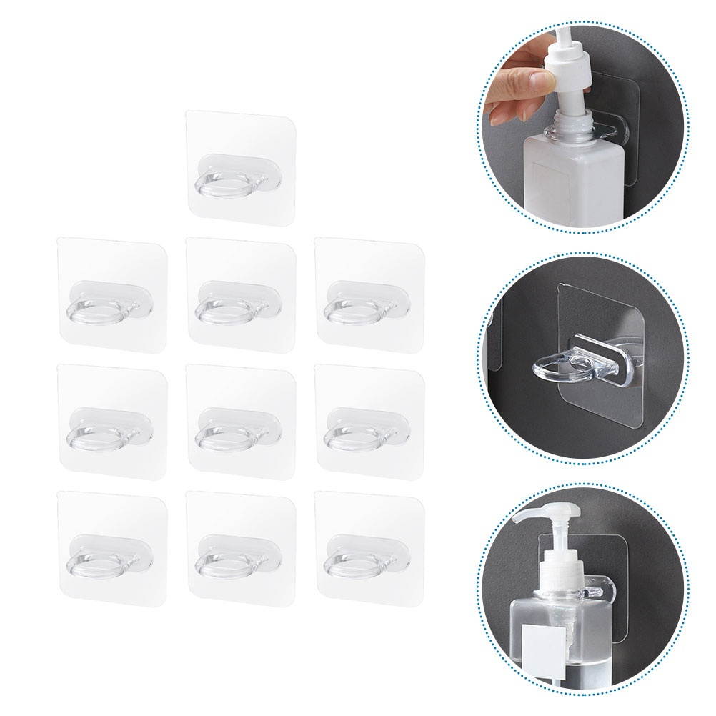 10pcs Storage Holder Creative Wall Shelf Storage Rack Bathroom Rack Organizer Rack Sticky Hook Rack for Room Home  Kitchen