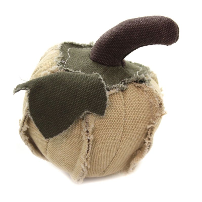 Halloween 5.0" Mini Cream Fabric Pumpkin Fall Thanksgiving  -  Decorative Figurines