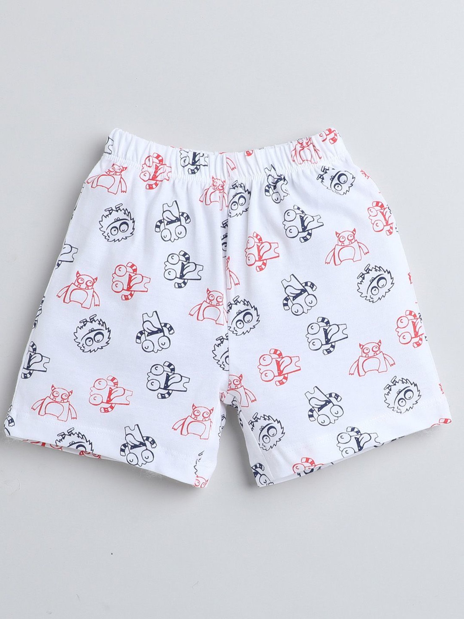 Bumzee Kids Multicolor Printed Shorts (Pack Of 3)