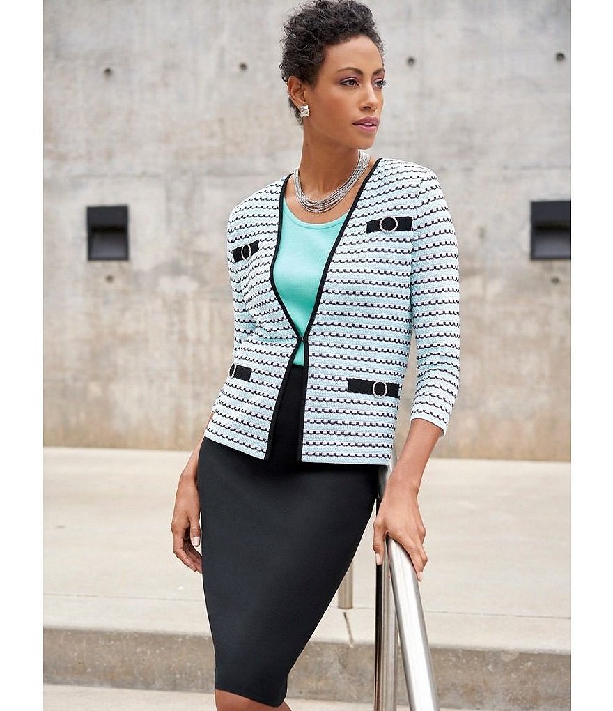 Ming Wang Straight Washable Skirt