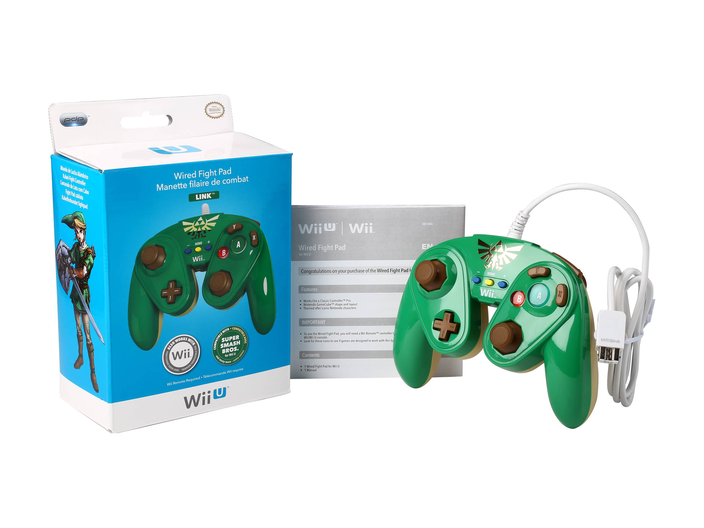 PDP Wired Fight Pad for Wii U - Link