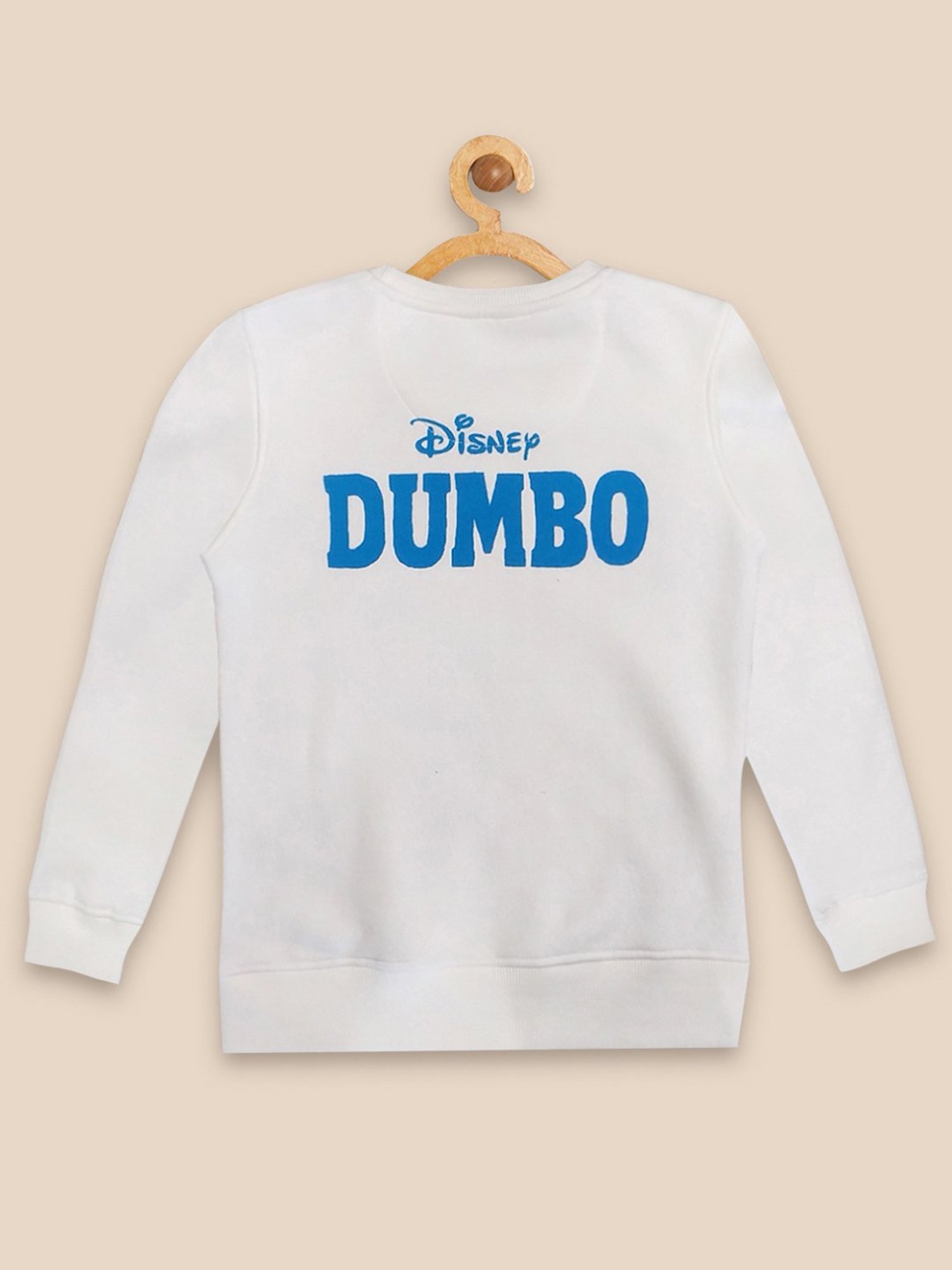 Kidsville Dumbo Printed Regular Fit Off White Sweatshirt For Girls