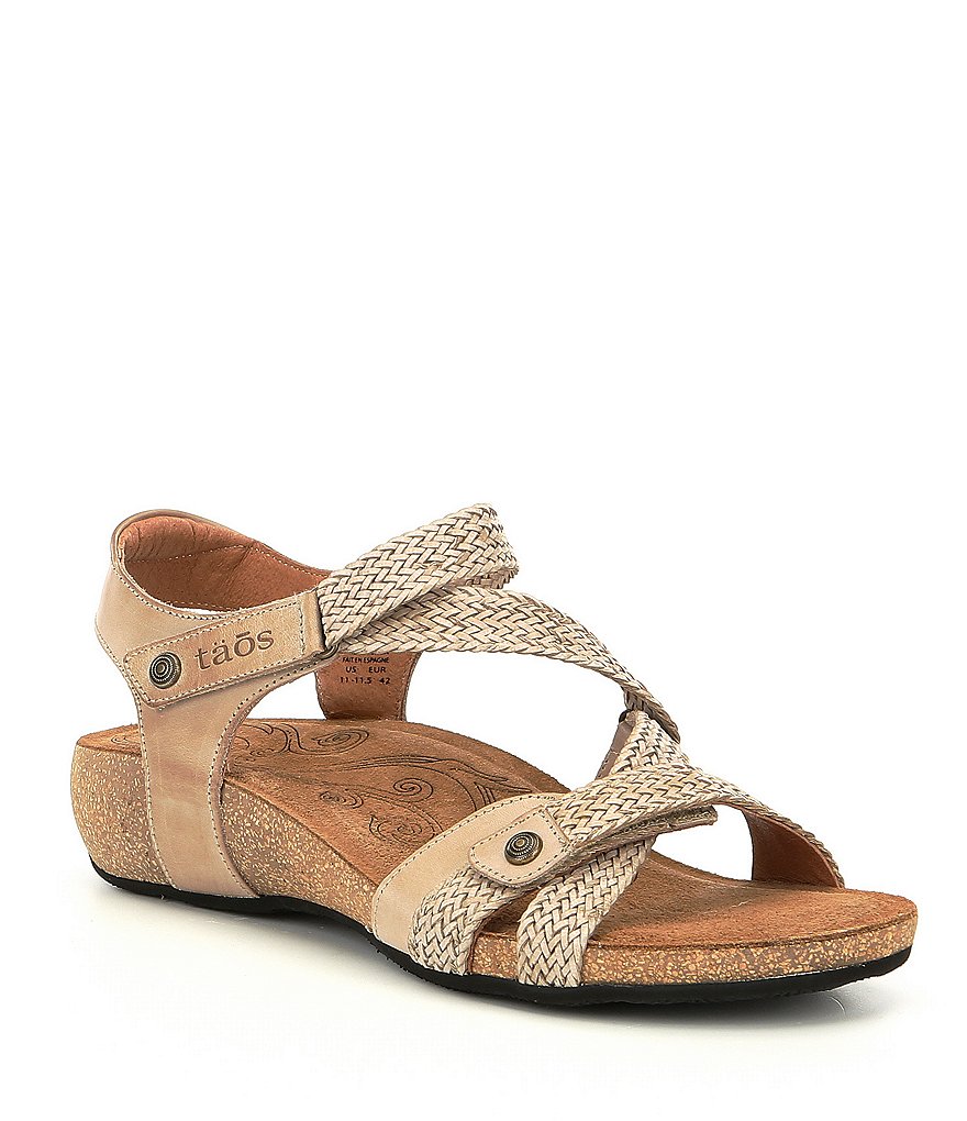 Taos Footwear Trulie Woven Leather Sandals