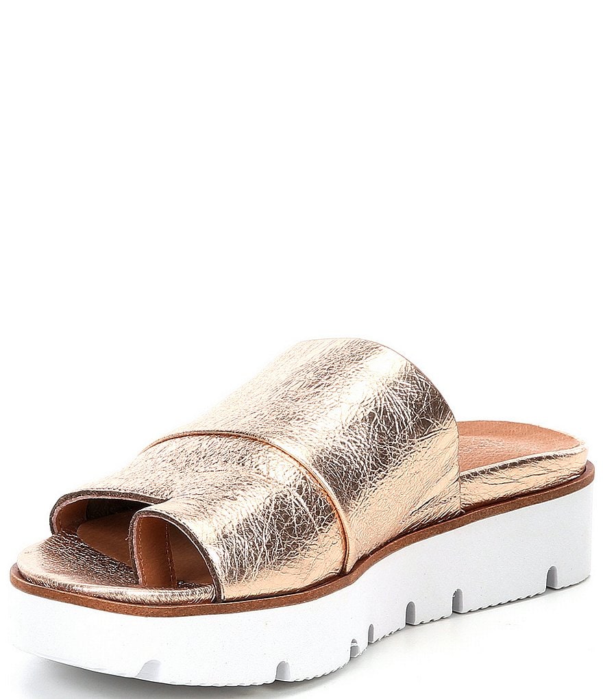 Gentle Souls Lavern Leather Toe Thong Slides