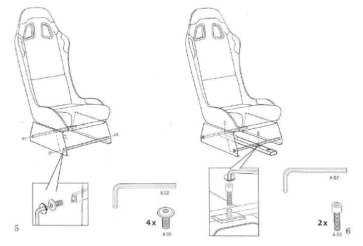 VEVOR Driving Simulator Gaming Chair Adjustable and Foldable Racing Cockpit Seat with Gear Shifter Mount for PS2 PS3 PS4 Xbox Xbox360 Xbox One