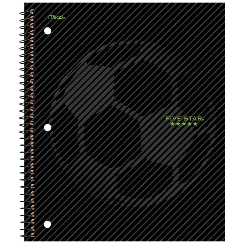 Spiral Notebook 1 Subject College Ruled Sports Soccer - Five Star