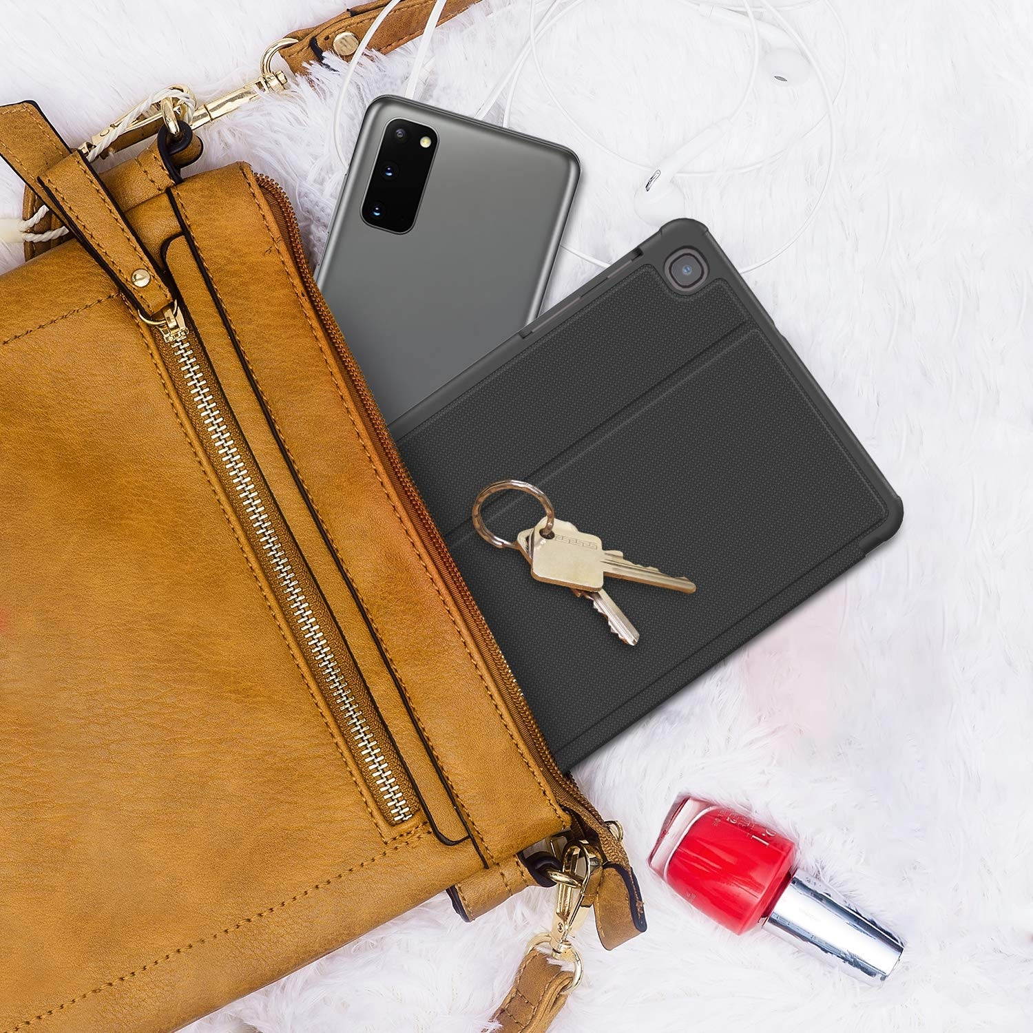 Supveco Galaxy Tab A 8.4 Case 2020 (SM-T307), Slim Protective Cases Cover Folio Stand for Samsung Galaxy Tab A 8.4 Inch 2020 Release - Black