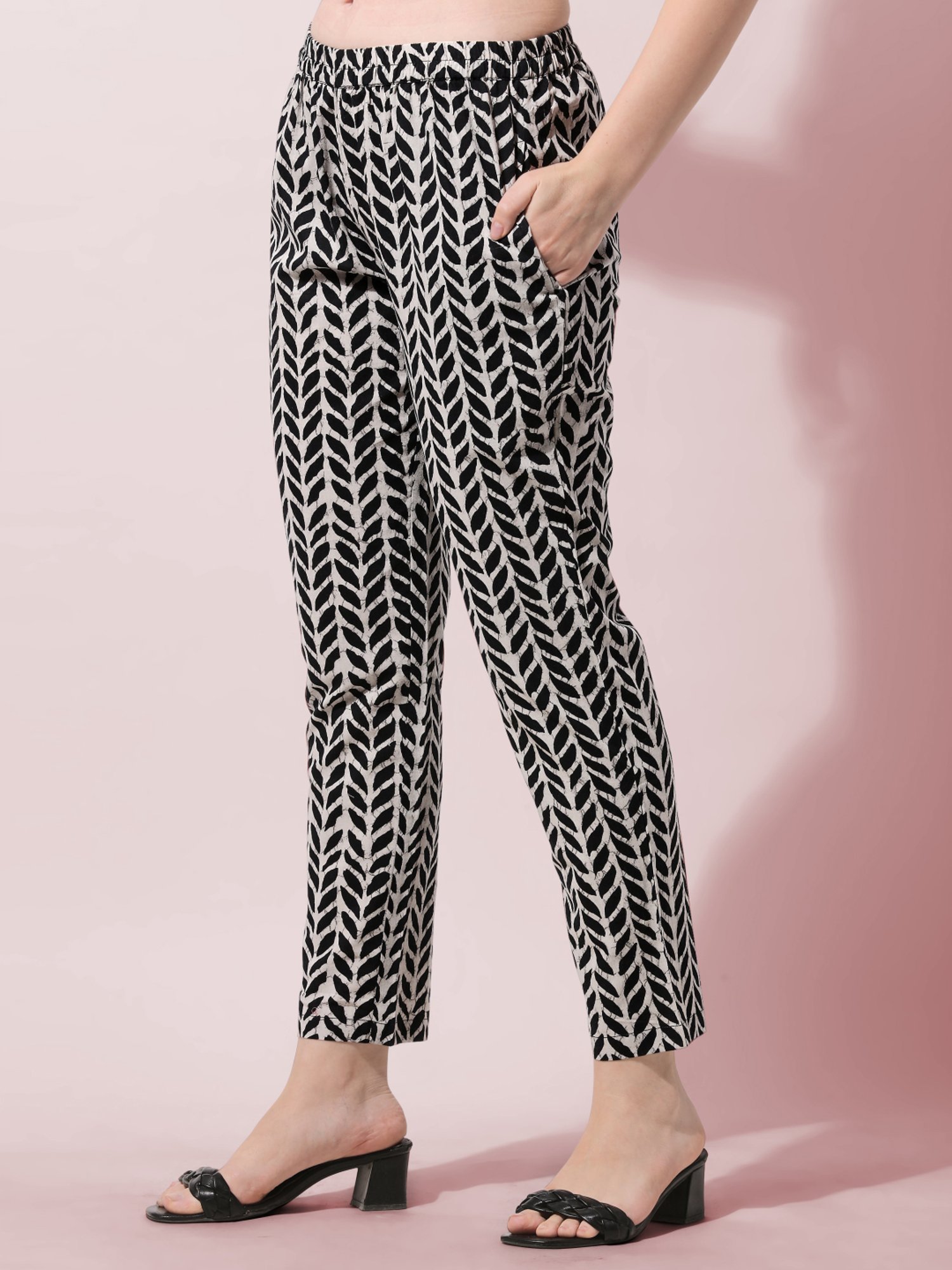 MIRCHI FASHION Black Cotton Embroidered Kurta Pant Set With Dupatta