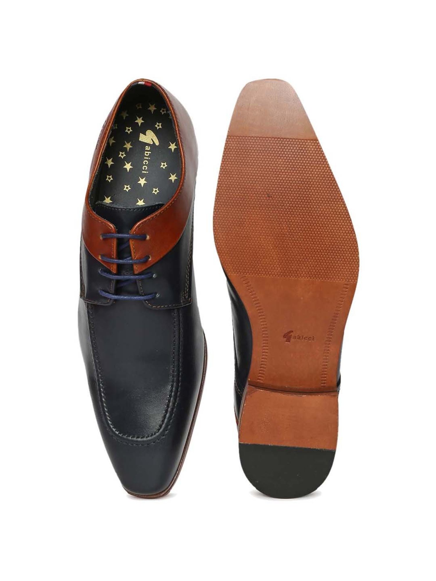 Gabicci Men's True Navy Derby Shoes