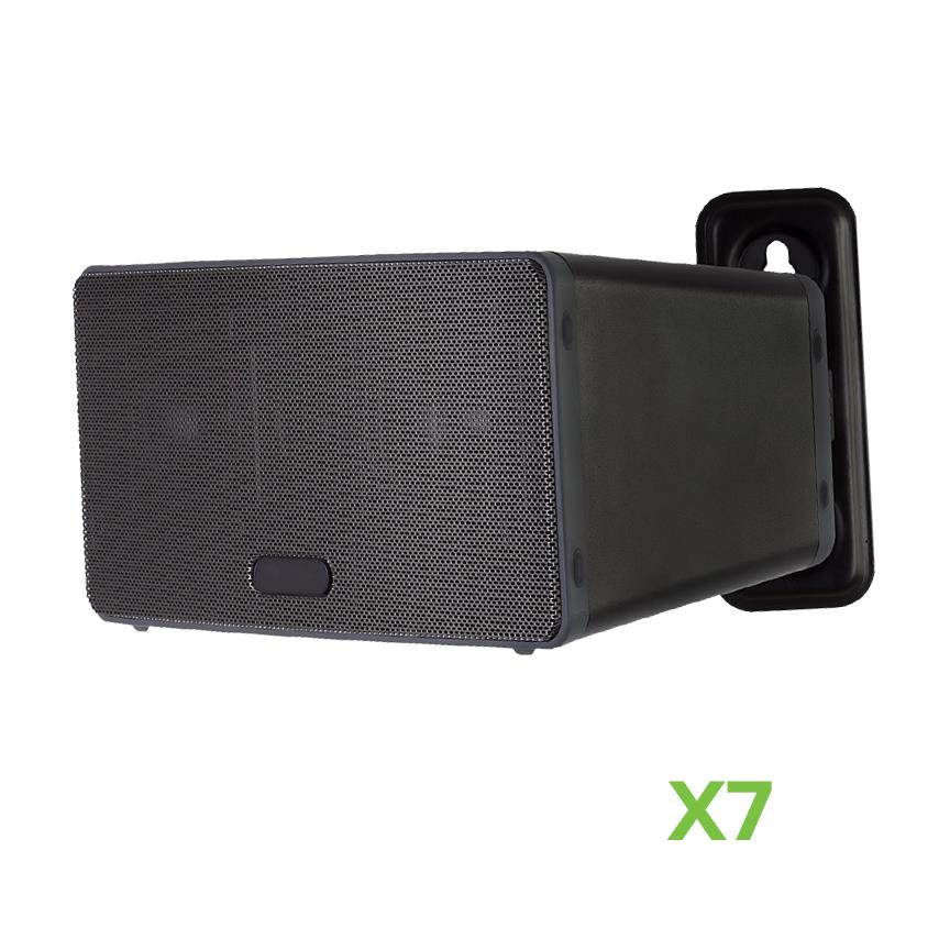 NavePoint SONOS PLAY:3 Speaker Wall Mount Bracket Tilt and Swivel Adjustable Black 7 Pack