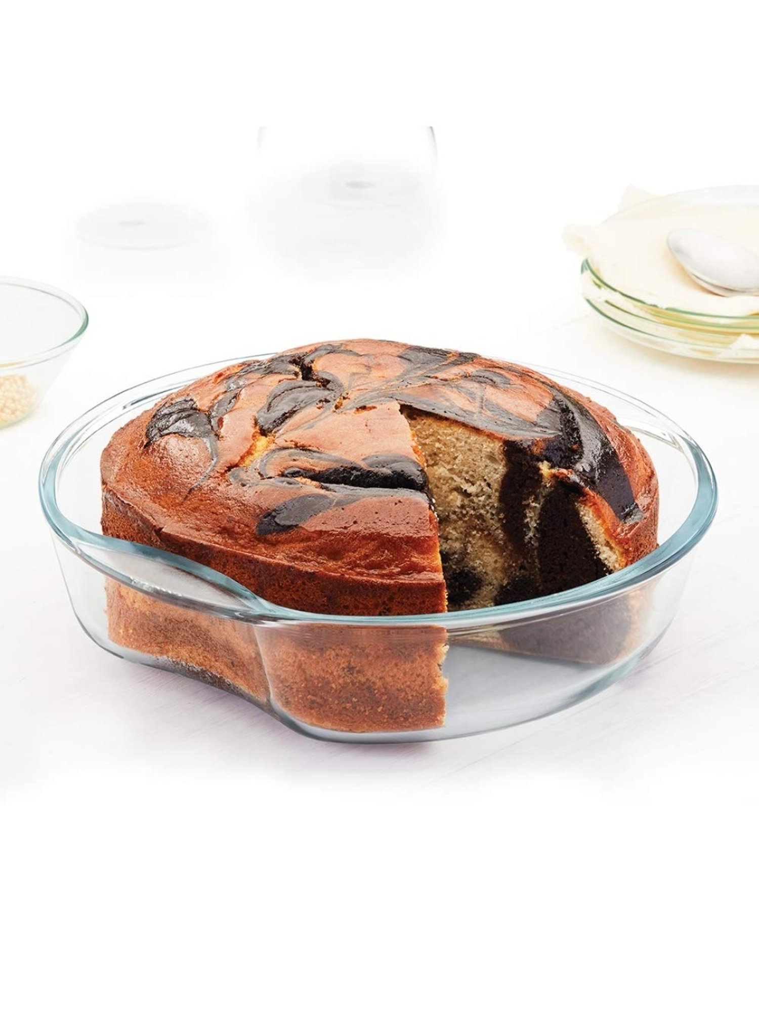 ?Borosil ?Transparent Glass Baking Dish (150 ML)