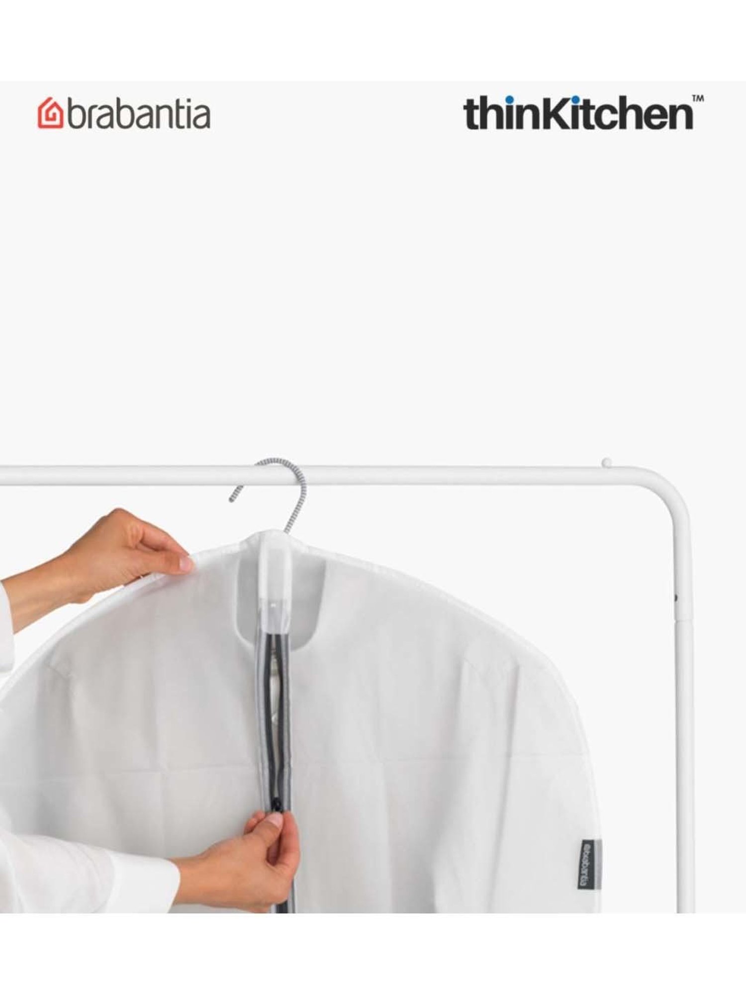 Brabantia White Plastic Protective Medium Clothes Cover - Set of 2