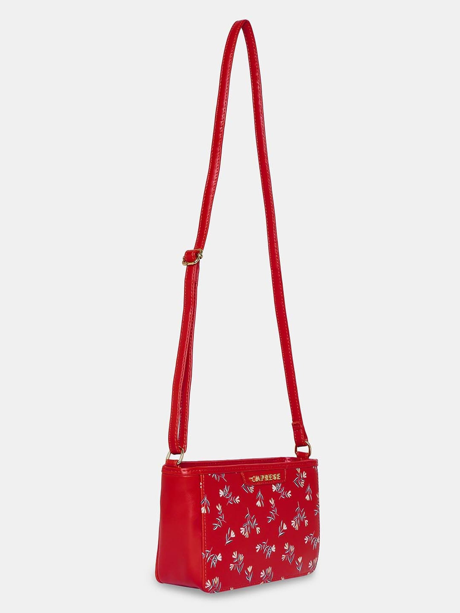 Caprese MERIDA Red Floral Small Sling Handbag