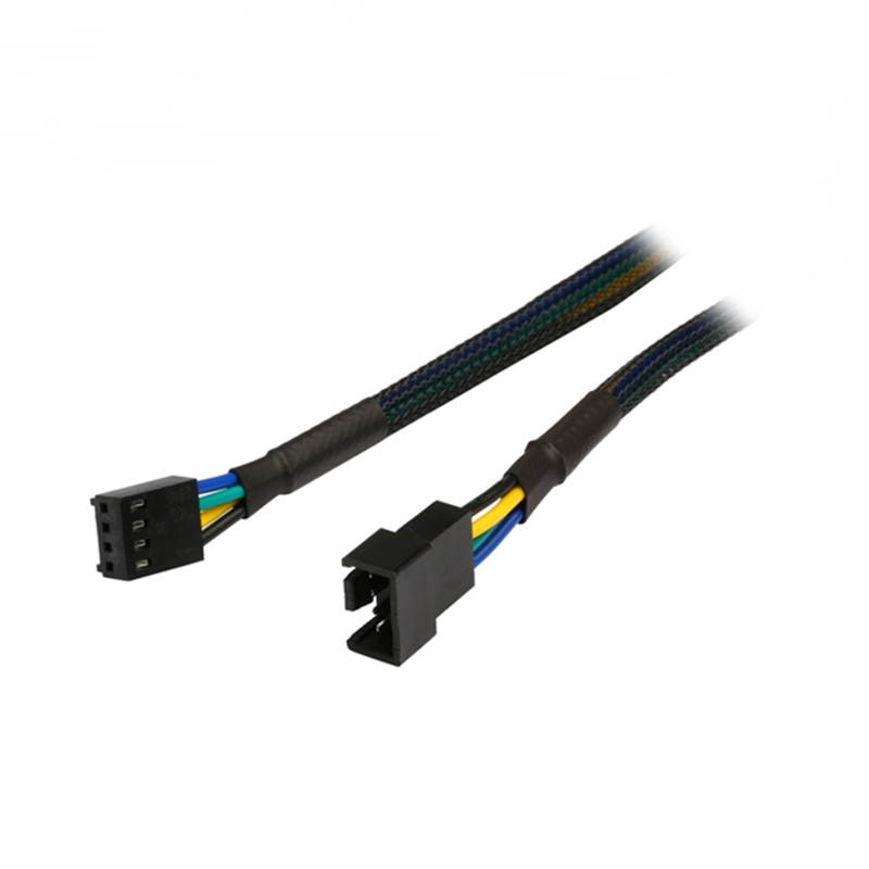 Sleeved 12 inch 4-pin TX4 PWM Fan Power Extension Cable Female to Male