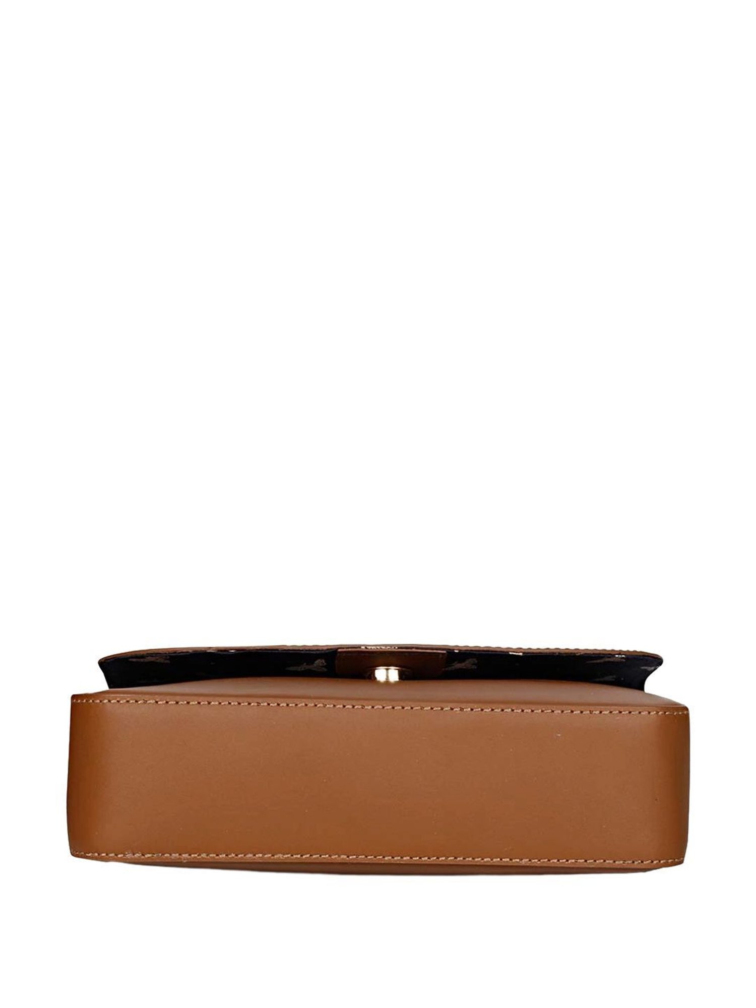 Saint G Tan Solid Medium Sling Handbag