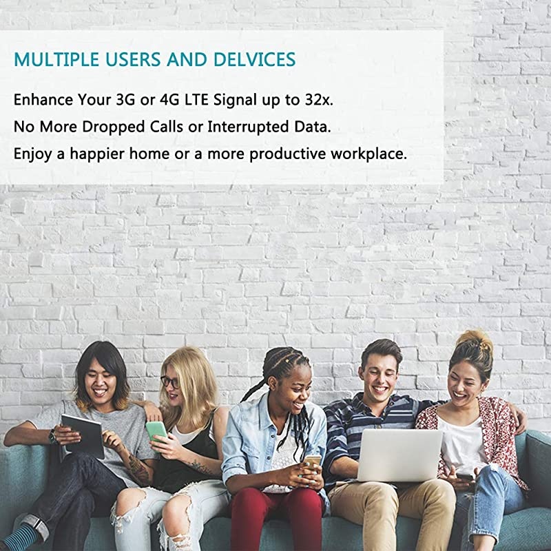 4G Cell Phone Signal Booster for Home and Office - Enhance Your Data and Voice Over LTE 700MHz Band 13 Signal Repeater and Panel/Yagi Antennas - FCC Approved