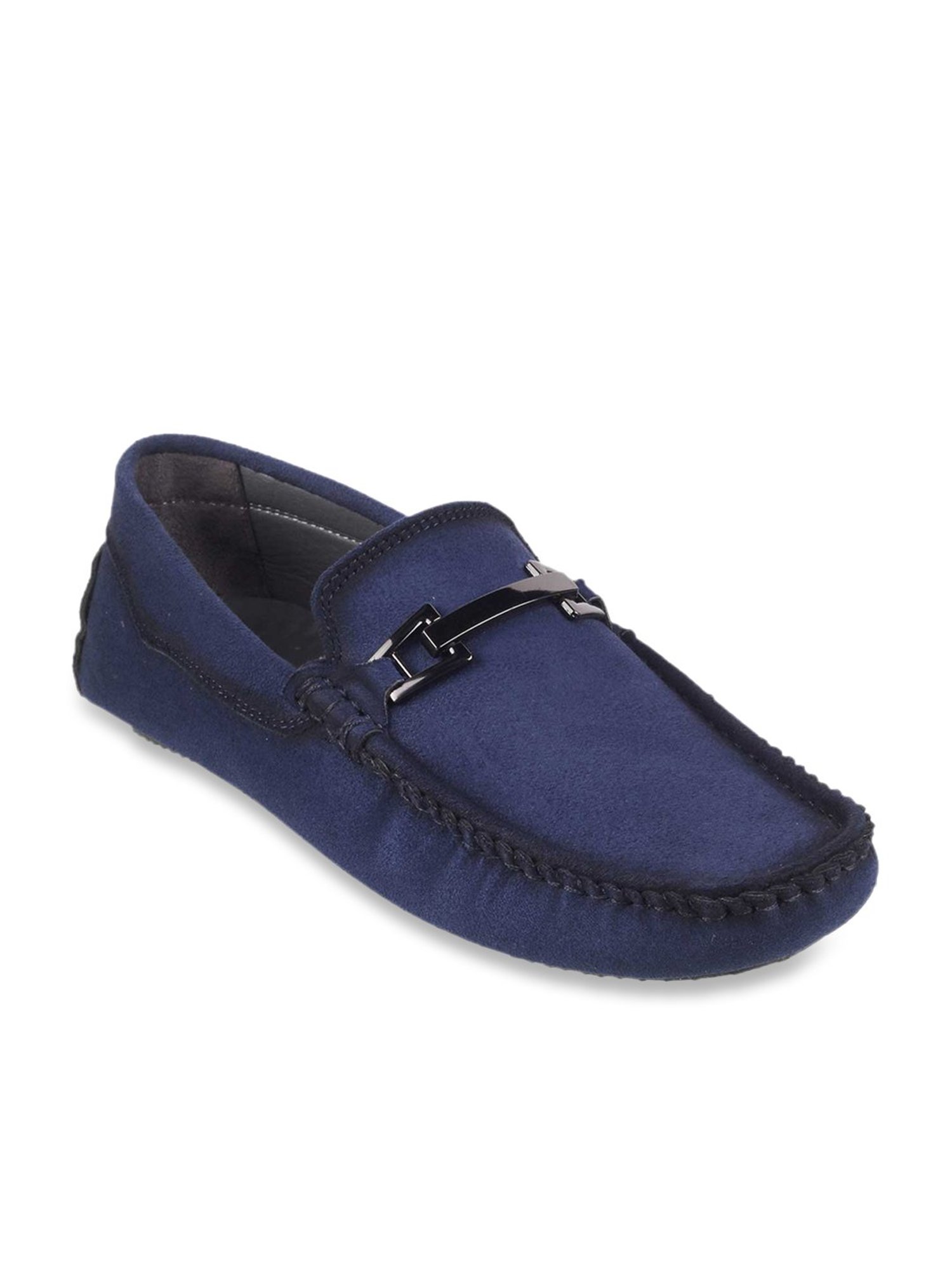 Mochi Men's Navy Casual Loafers
