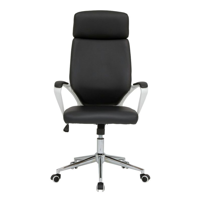 High Back Deluxe Managers Chair White/Black - Calico Designs