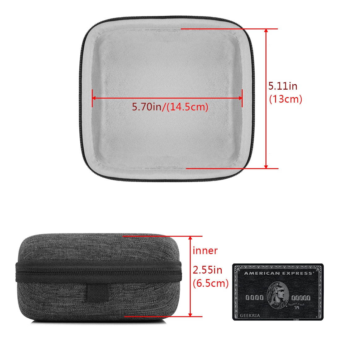 geekria hard shell carrying case for bose soundlink color bluetooth speaker ii/protective travel bag for bose soundlink color 2 / storage case with space for cable, charger, and accessories