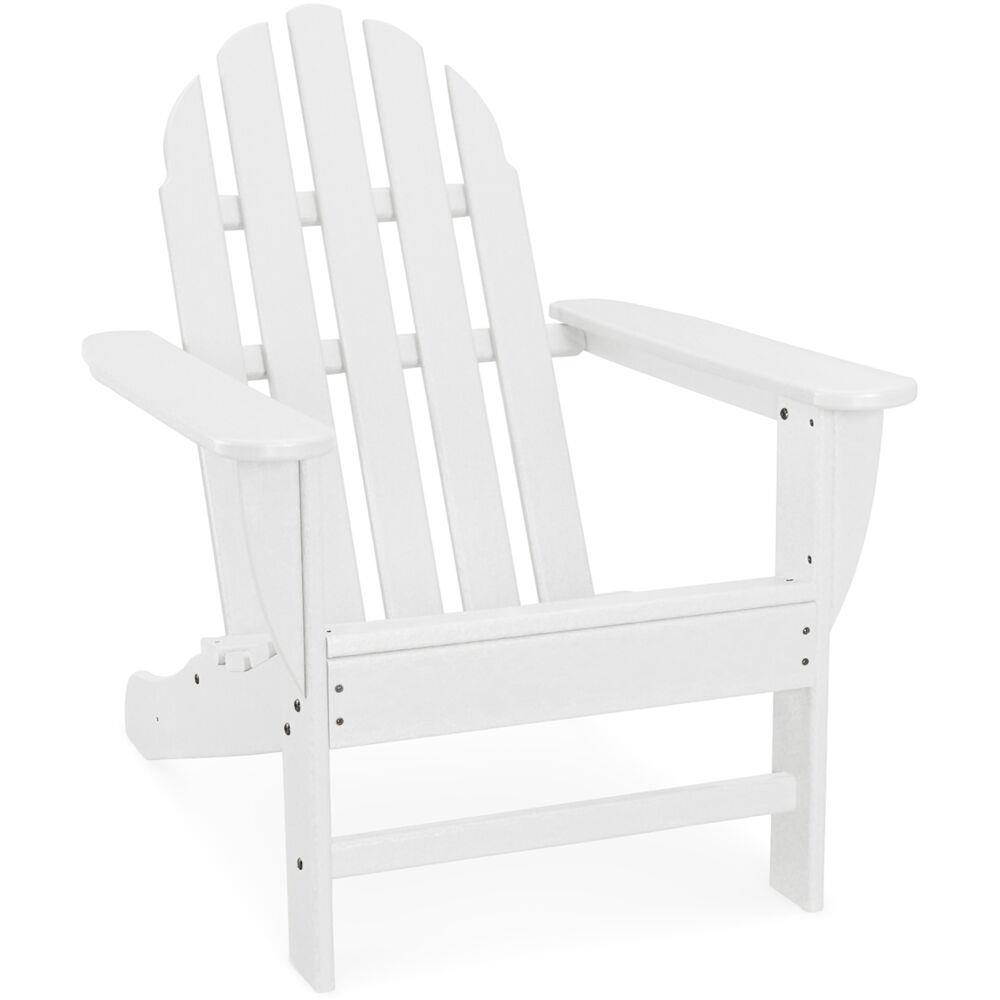 Hanover HVAD4030WH Classic All-Weather Adirondack Chair in White