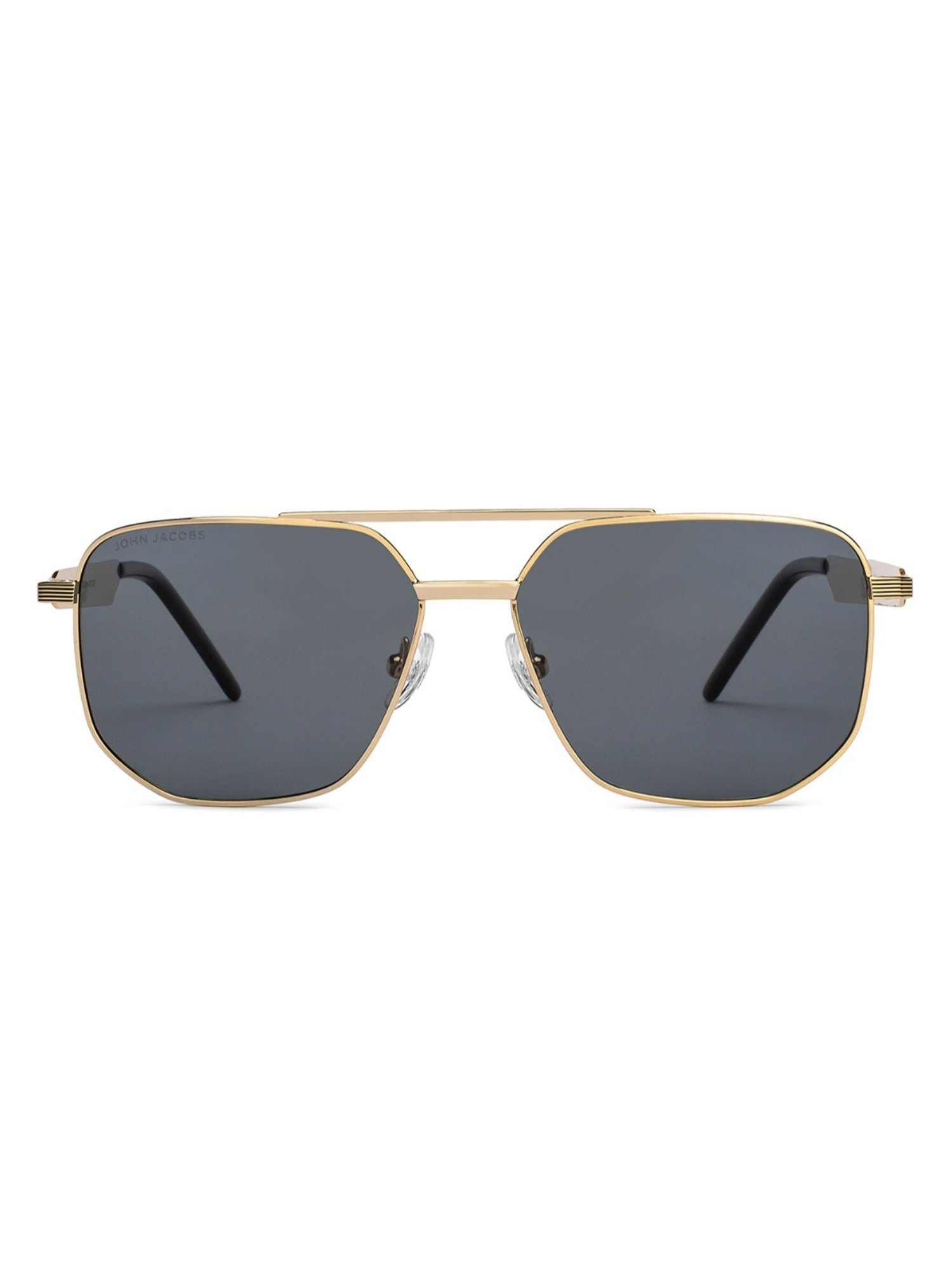 John Jacobs Grey Square Unisex Sunglasses