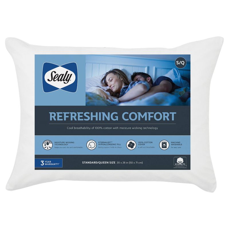 Standard/Queen Refreshing Comfort Bed Pillow - Sealy