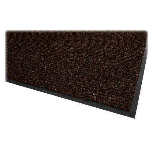 Genuine Joe Dual Rib Indoor Mat f/Hard Surface 3'x5' Chocolate 02400