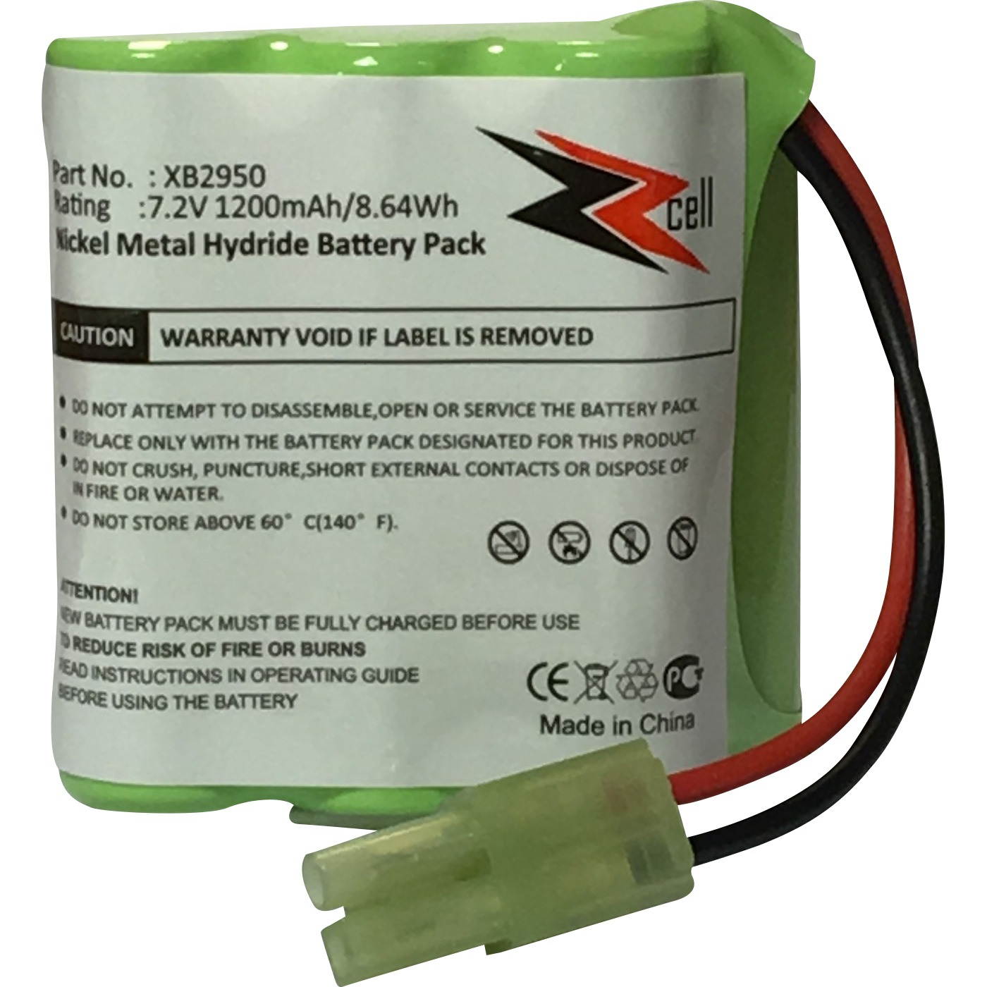 ZZcell Battery For Shark Euro Pro Vacuum Carpet And Carpet Sweeper XB2950, V2945, V2945Z, V2950, V2950A 1200mAh