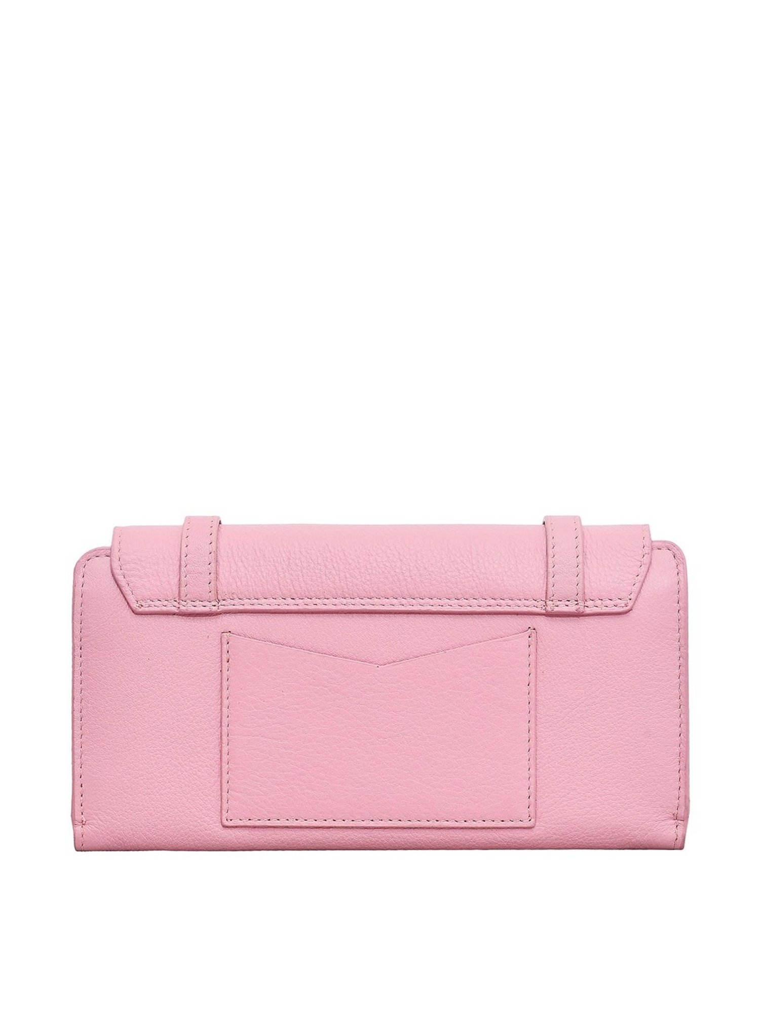 Eske Pink Solid Wallet for Women