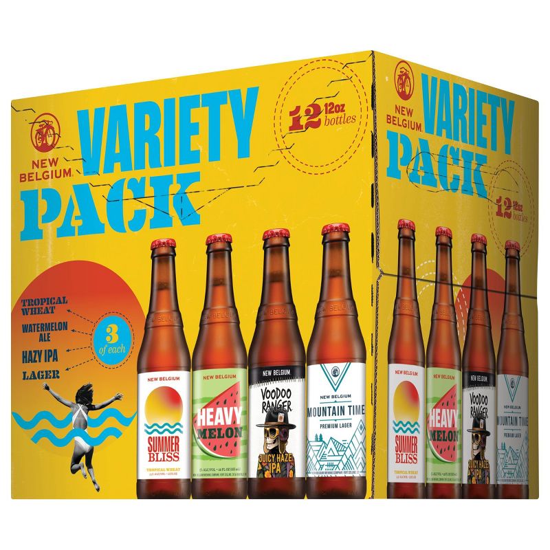 New Belgium Beer Variety Pack Beer - 12pk/12 fl oz Bottles