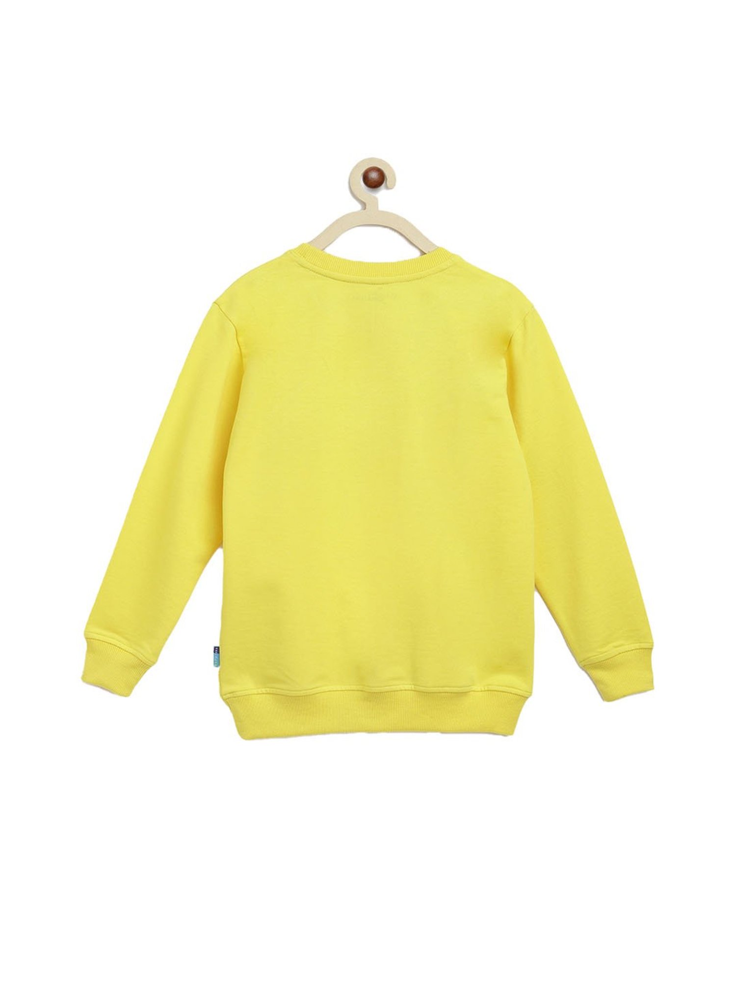 Li'l Tomatoes Kids Yellow Graphic Print Sweatshirt