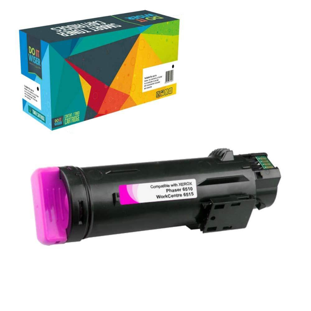 Do It Wiser Compatible High Yield Toner Xerox Phaser 6510 WorkCentre 6515 Printers (Black, Cyan, Magenta, Yellow, 4-Pack)