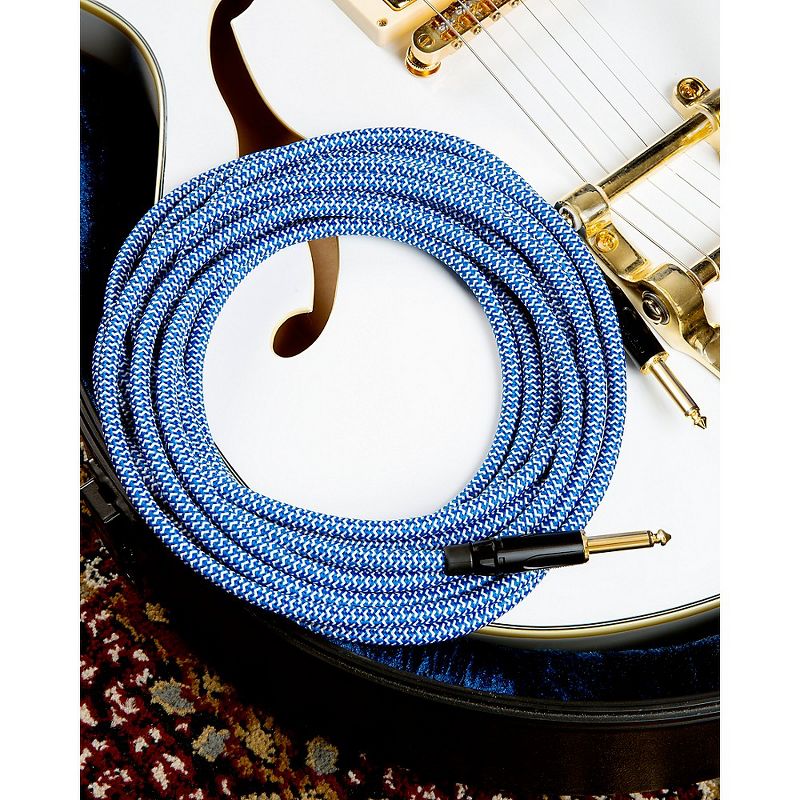 Livewire Signature Guitar Cable Straight/Straight Blue and White 20 ft.