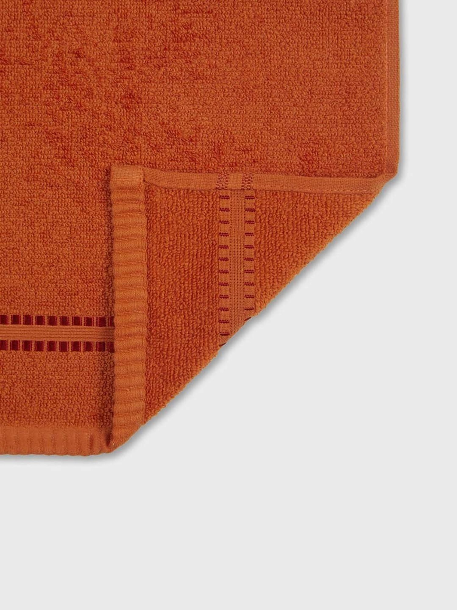 Fabindia Rust Ayan 380 GSM Cotton Face Towel - Set of 2