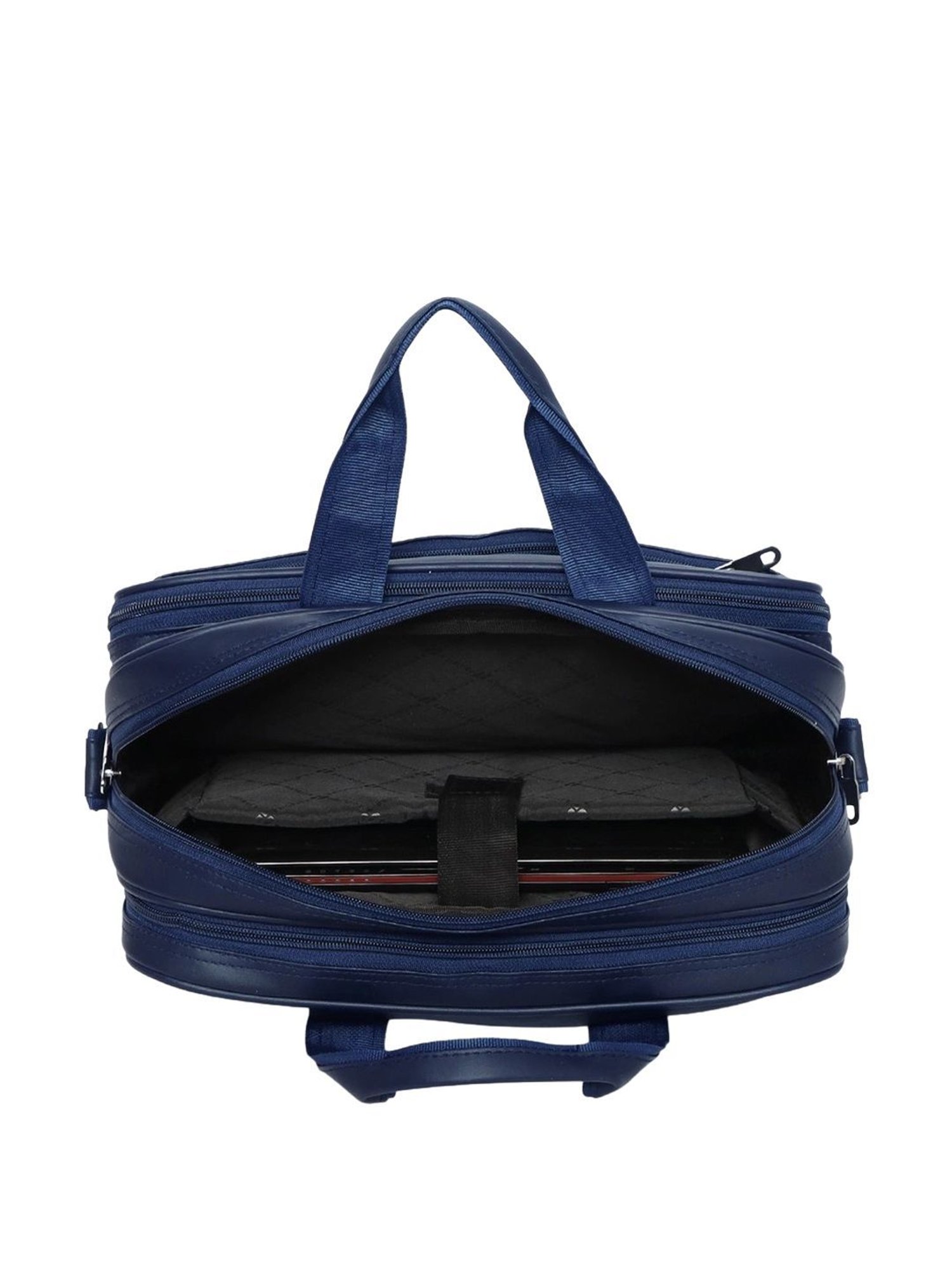 Priority Navy Synthetic Medium Messenger Bag