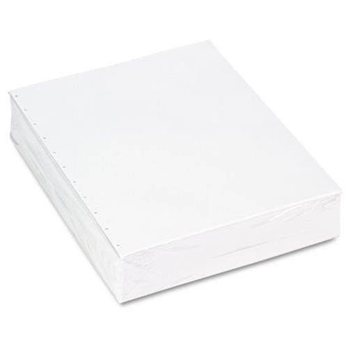 8-1/2'' x 11" Laser Cut Sheet, 20# White Stock, 11 Hole Velobind Punch (Carton of 2500)