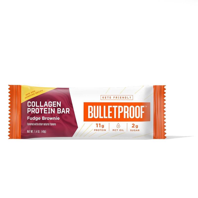 Bulletproof Collagen Bar - Fudge Brownie - 12pk