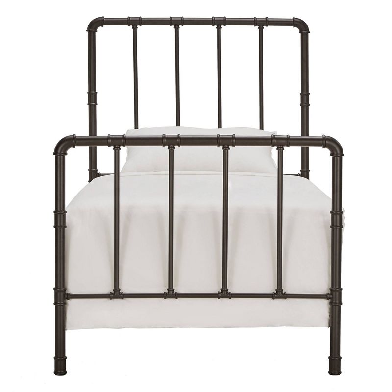 Twin Marmora Industrial Piping Metal Bed Dark Bronze - Inspire Q
