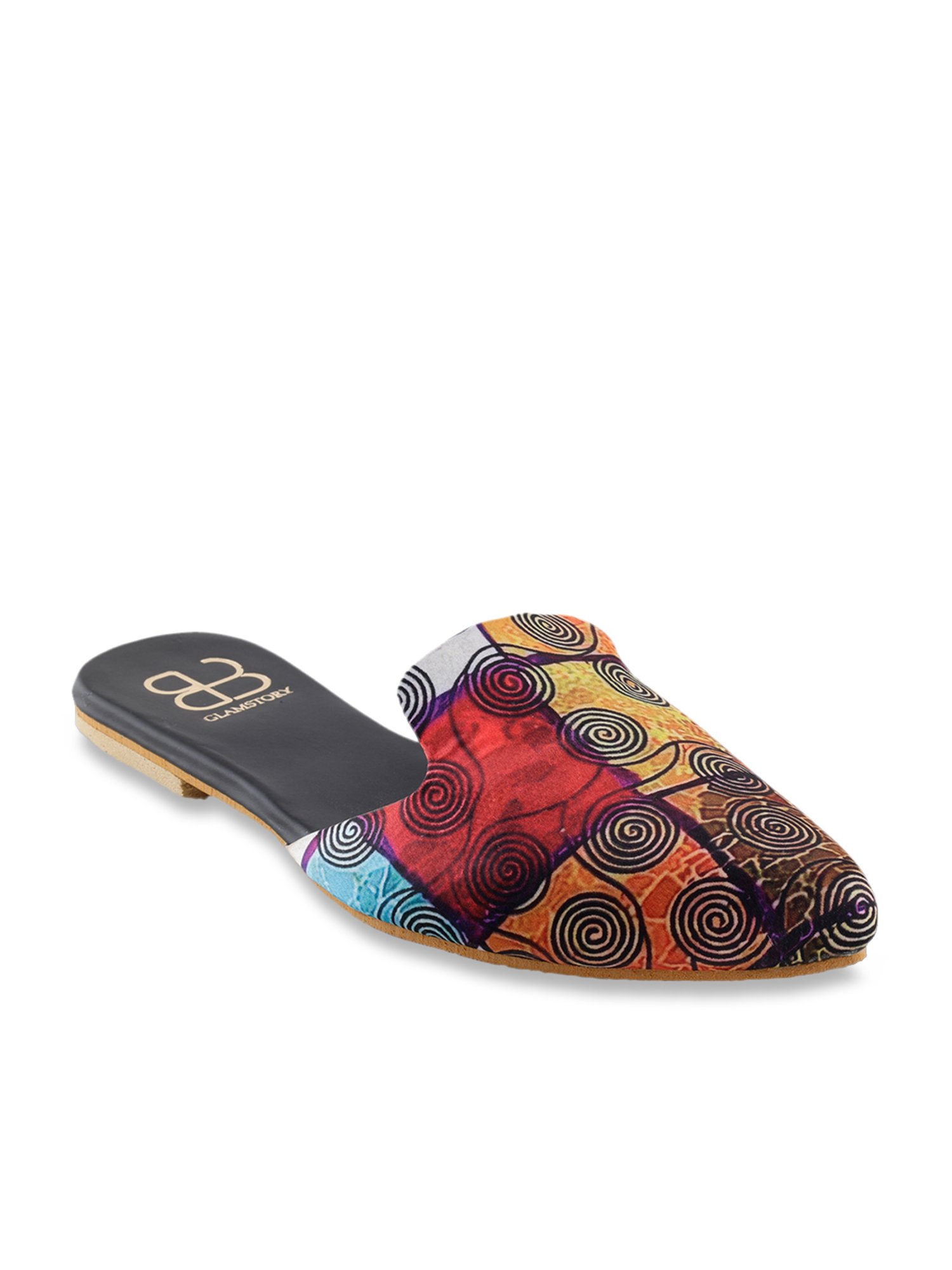 Glam Story Women's Indie Pop Black Mule Shoes