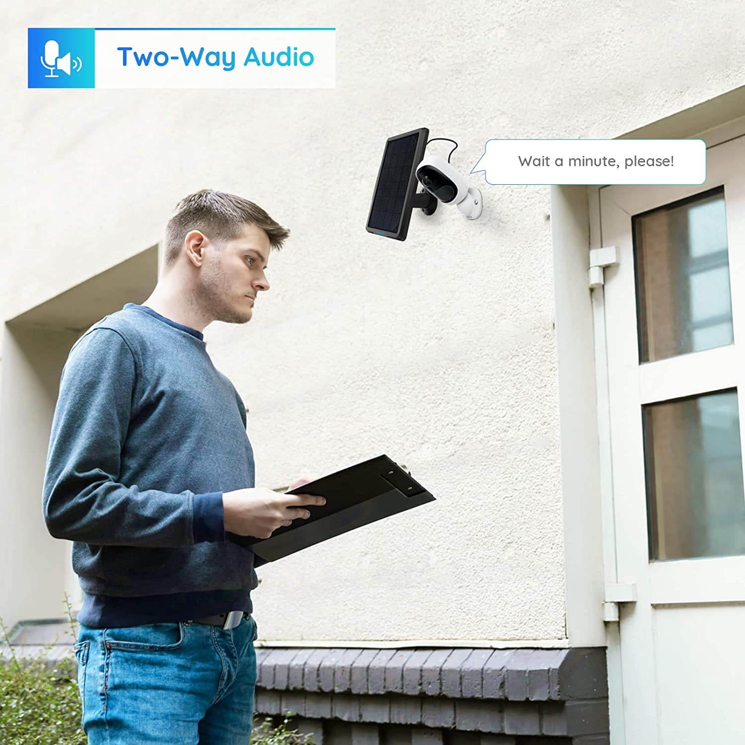 Reolink Indoor/Outdoor 2.4Ghz WiFi Battery Security Camera Starlight Night Vision 1080p 2-Way Audio, PIR Motion Video for Home Surveillance, Reolink Argus 2