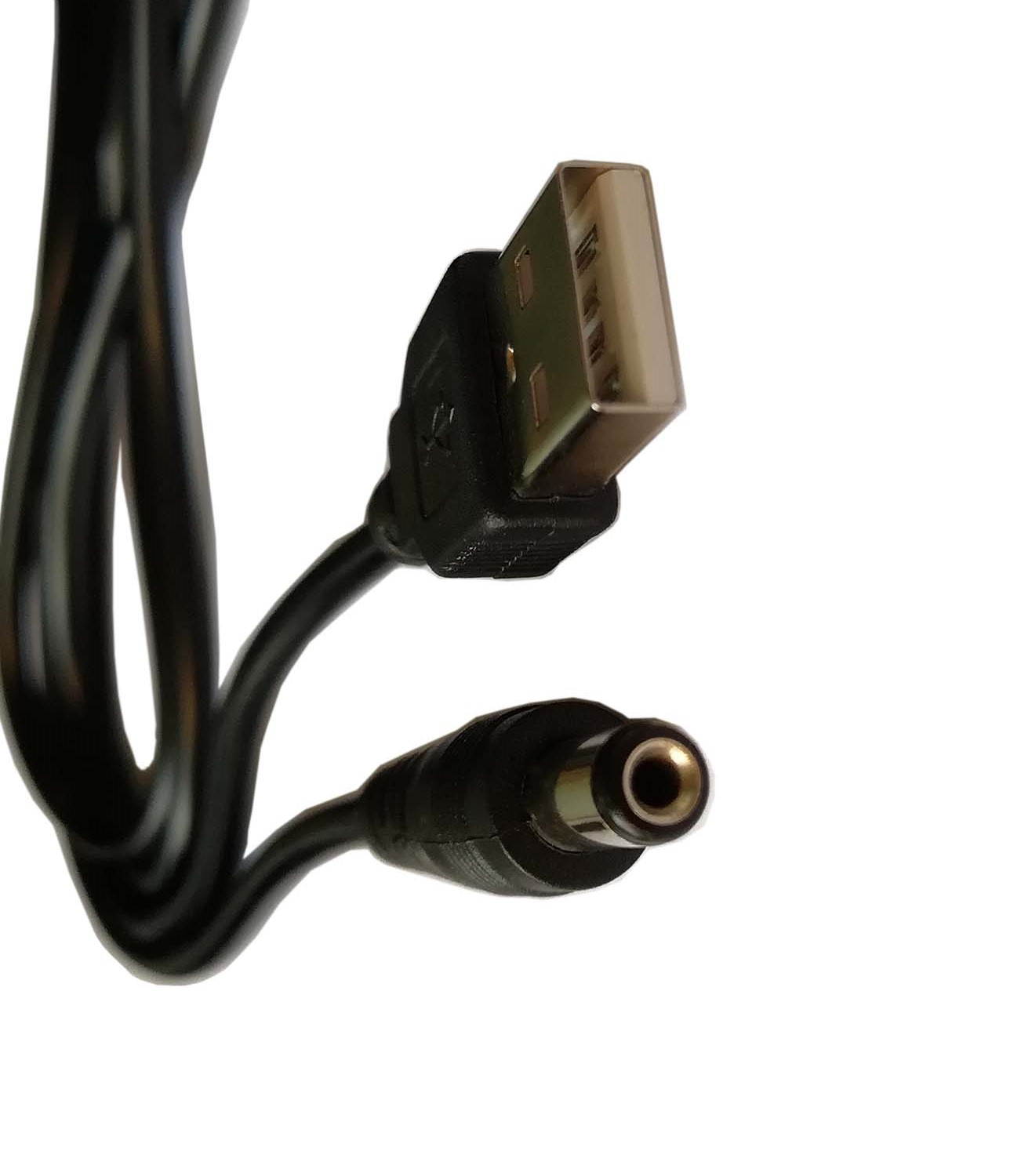 Easyday USB A Male to 5.5mm / 2.1mm 5V 1A DC Barrel Jack Power Charger AC Adapter Cable Connector Cord